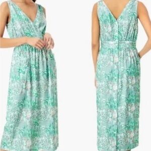 Tuckernuck Midi Sleeveless V Neck Wildflower Dress